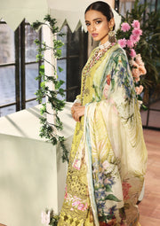 KAHF Premium Embroidered Luxury Lawn Unstitched 3Pc Suit KLC-10