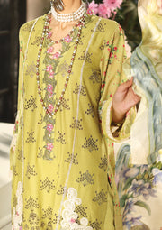 KAHF Premium Embroidered Luxury Lawn Unstitched 3Pc Suit KLC-10