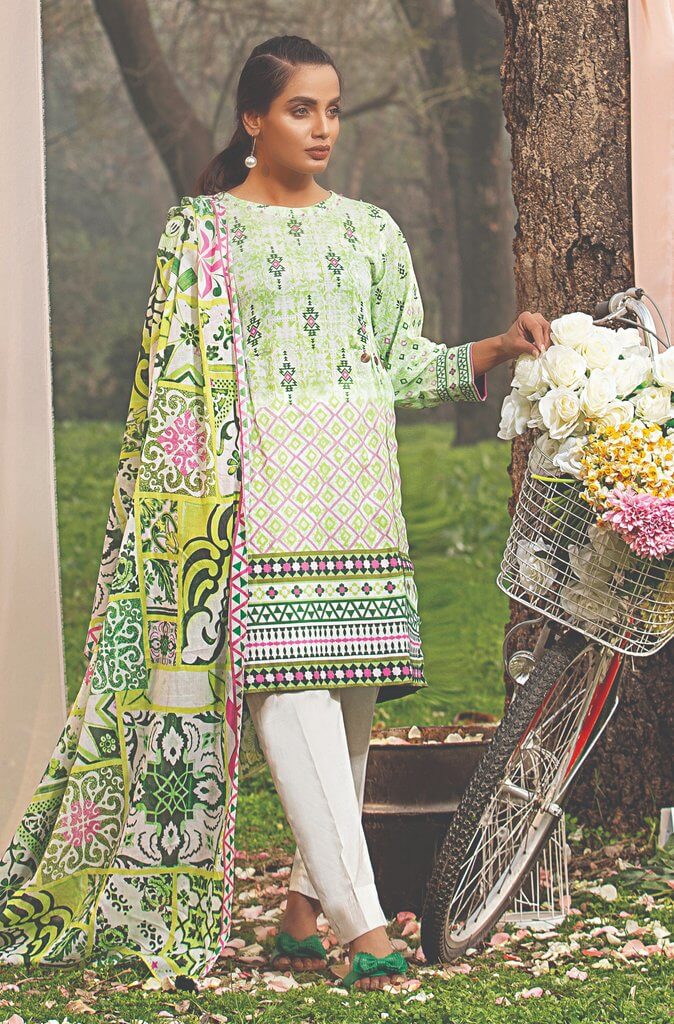 Lakhany Komal Lawn Summer 2021 Unstitched Printed 3Pc Suit KP-2003-B - FaisalFabrics.pk