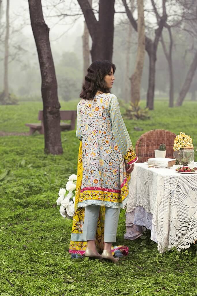 Lakhany Komal Lawn Summer 2021 Unstitched Printed 3Pc Suit KP-2008-A - FaisalFabrics.pk