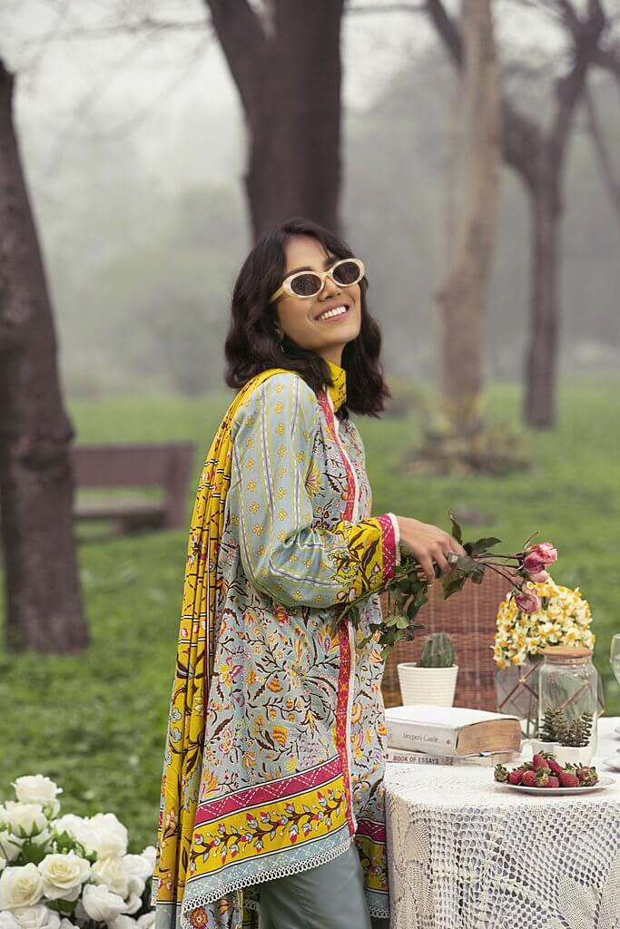 Lakhany Komal Lawn Summer 2021 Unstitched Printed 3Pc Suit KP-2008-A - FaisalFabrics.pk