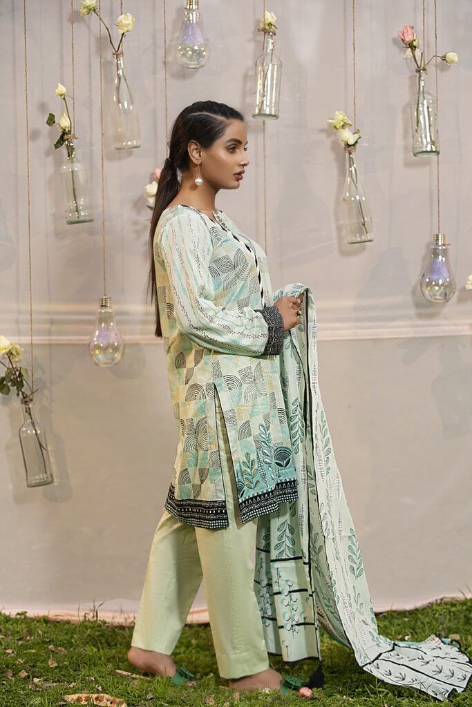 Lakhany Komal Lawn Summer 2021 Unstitched Printed 3Pc Suit KP-2012-B - FaisalFabrics.pk