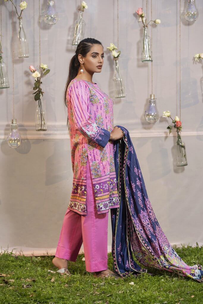 Lakhany Komal Lawn Summer 2021 Unstitched Printed 3Pc Suit KP-2015-B - FaisalFabrics.pk
