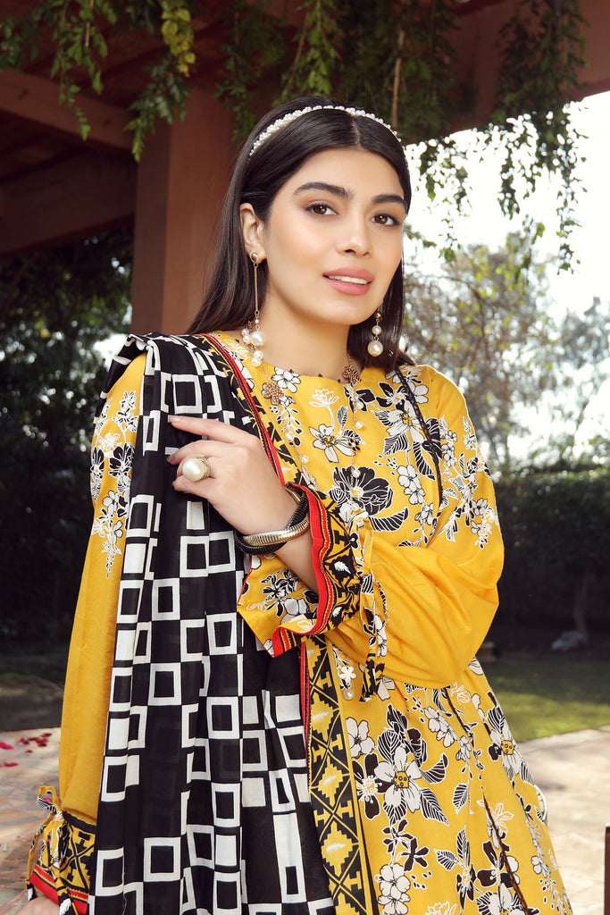 LSM Lakhany Komal Unstitched Printed Lawn 3Pc Suit KP-2025-A
