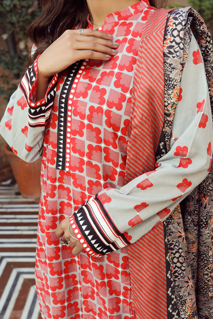 LSM Lakhany Komal Unstitched Printed Lawn 3Pc Suit KP-2031-A