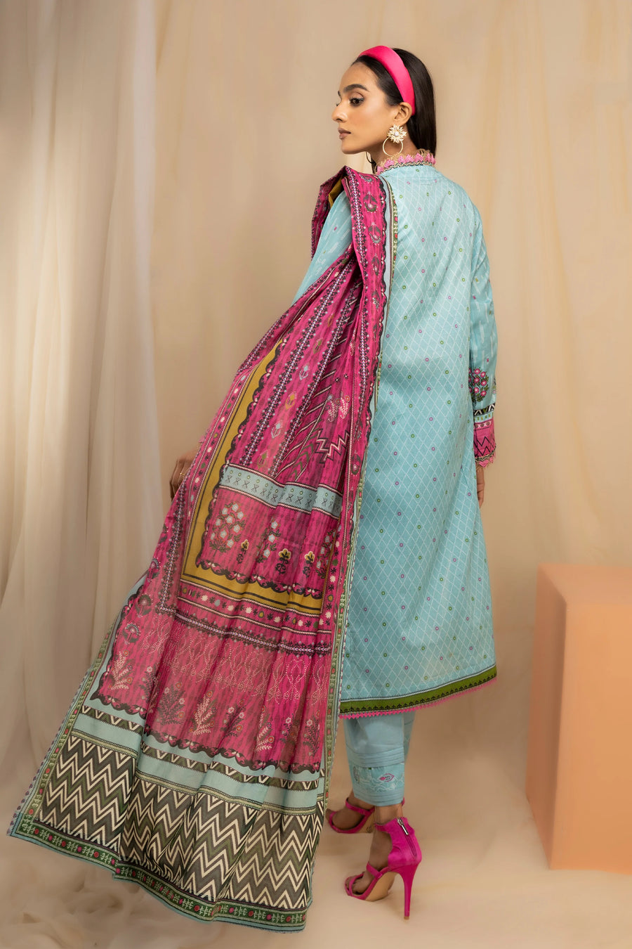 LSM Lakhany Komal Unstitched Printed Lawn 3Pc Suit KPC-EA-0429-B