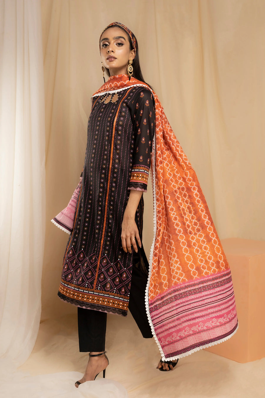 LSM Lakhany Komal Unstitched Printed Lawn 3Pc Suit KPC-SR-0094-A