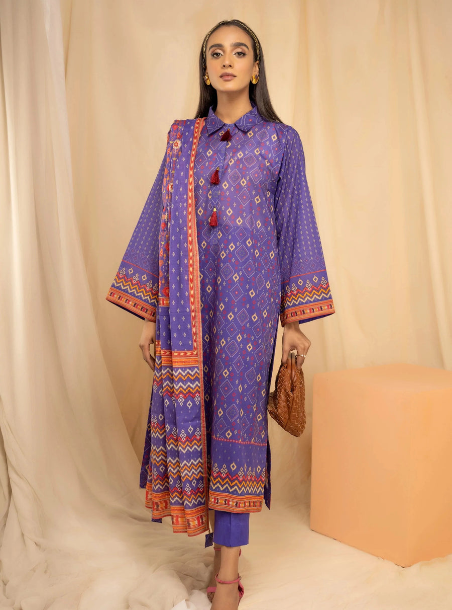 LSM Lakhany Komal Unstitched Printed Lawn 3Pc Suit KPC-SR-0095-A