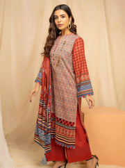 LSM Lakhany Komal Unstitched Printed Lawn 3Pc Suit KPC-SR-0096-A
