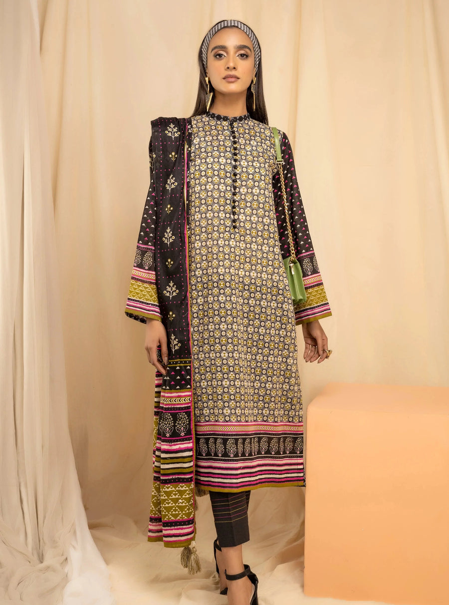 LSM Lakhany Komal Unstitched Printed Lawn 3Pc Suit KPC-SR-0096-B