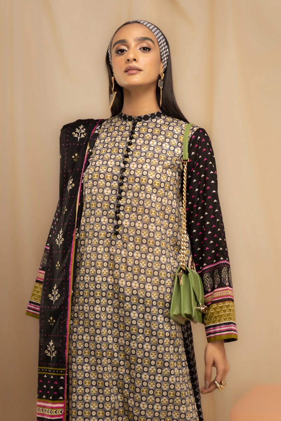 LSM Lakhany Komal Unstitched Printed Lawn 3Pc Suit KPC-SR-0096-B