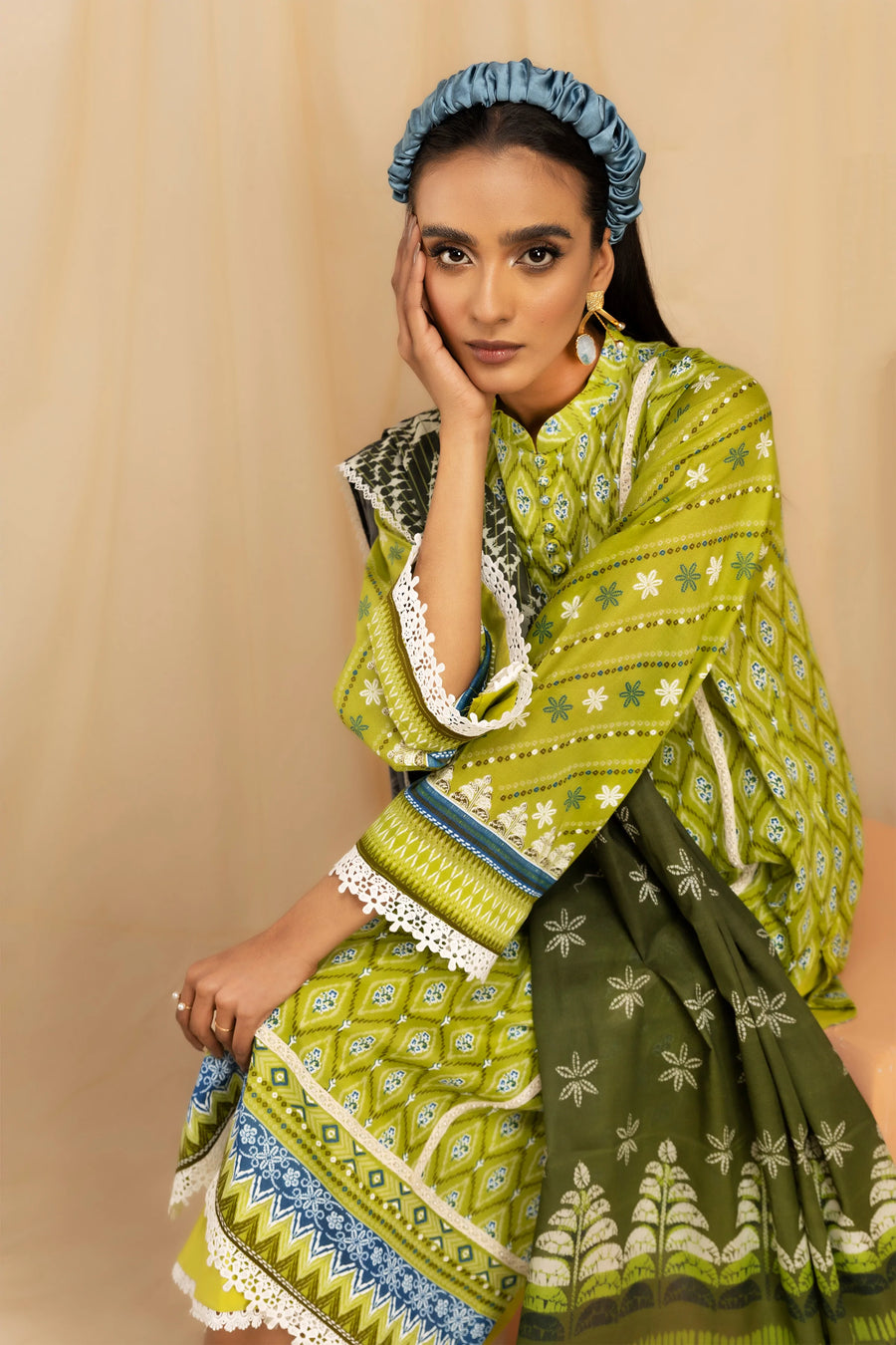 LSM Lakhany Komal Unstitched Printed Lawn 3Pc Suit KPC-ZH-0031-B