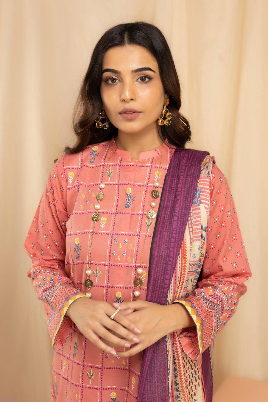 LSM Lakhany Komal Unstitched Printed Lawn 3Pc Suit KPC-ZH-0032-B