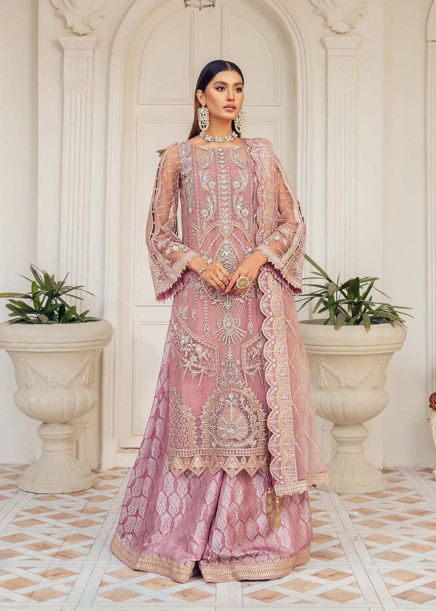Akbar Aslam Libas e Khas Unstitched Formals 3pc Suit AALK-1398 KUNZITE - FaisalFabrics.pk