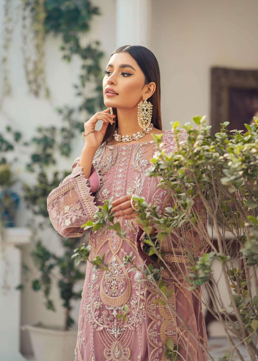 Akbar Aslam Libas e Khas Unstitched Formals 3pc Suit AALK-1398 KUNZITE - FaisalFabrics.pk