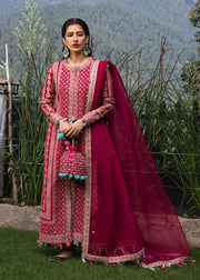 Hussain Rehar Karandi Autumn Winter Unstitched 3Pc Suit - Kanval