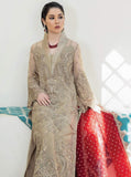 Laroza Ostentatious 3 Piece Embroidered Chiffon Suit L-220 Taupe Vestige - FaisalFabrics.pk