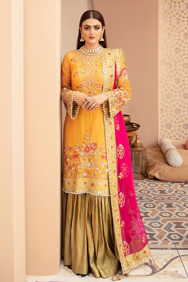 Imrozia Eclos Embroidered Chiffon Unstitched 3 Piece Suit L-224 Regina - FaisalFabrics.pk