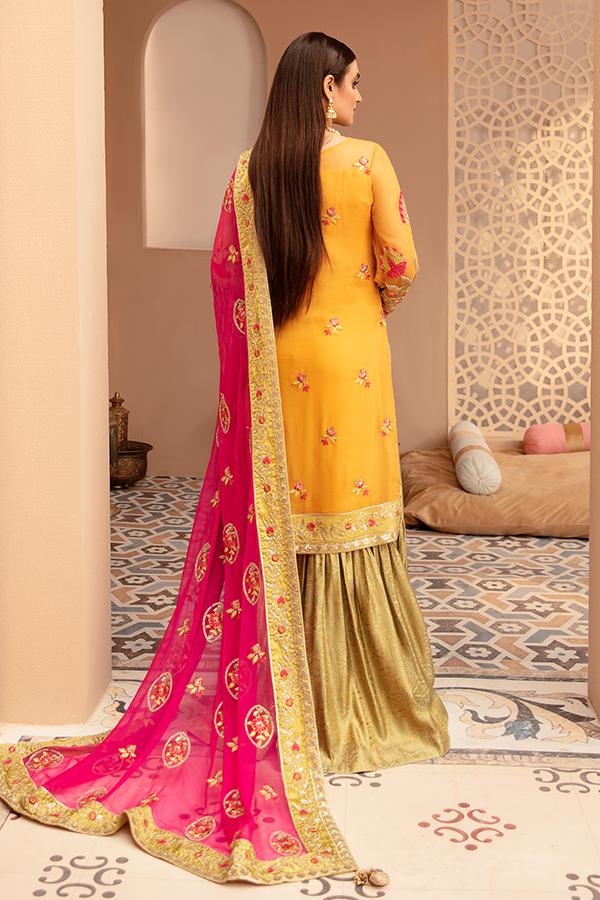 Imrozia Eclos Embroidered Chiffon Unstitched 3 Piece Suit L-224 Regina - FaisalFabrics.pk
