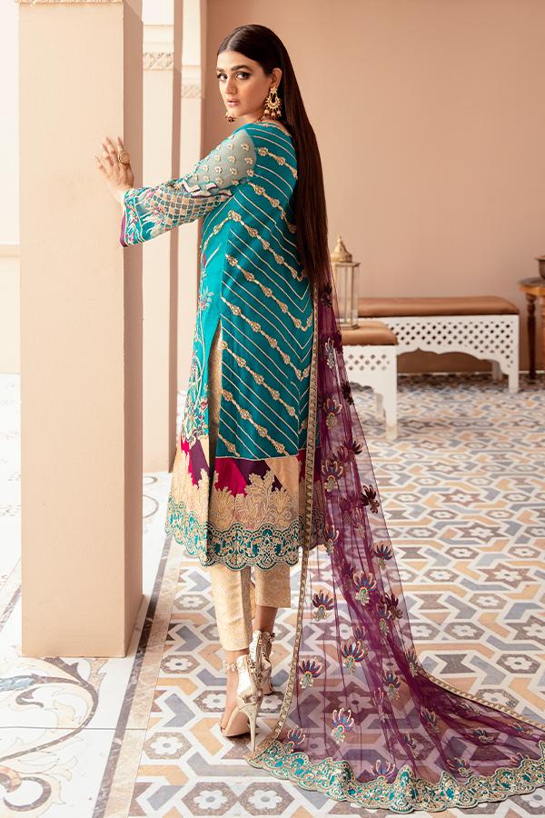 Imrozia Eclos Embroidered Net Unstitched 3 Piece Suit L-228 Itzel - FaisalFabrics.pk