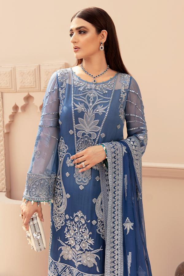 Imrozia Eclos Embroidered Chiffon Unstitched 3 Piece Suit L-230 MARISA - FaisalFabrics.pk