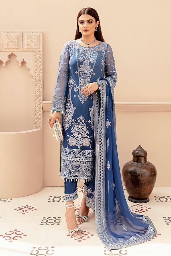 Imrozia Eclos Embroidered Chiffon Unstitched 3 Piece Suit L-230 MARISA - FaisalFabrics.pk