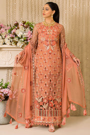 Imrozia Premium Vive La Fete Unstitched Formal 3Pc Suit L-257 PEACH MELBA
