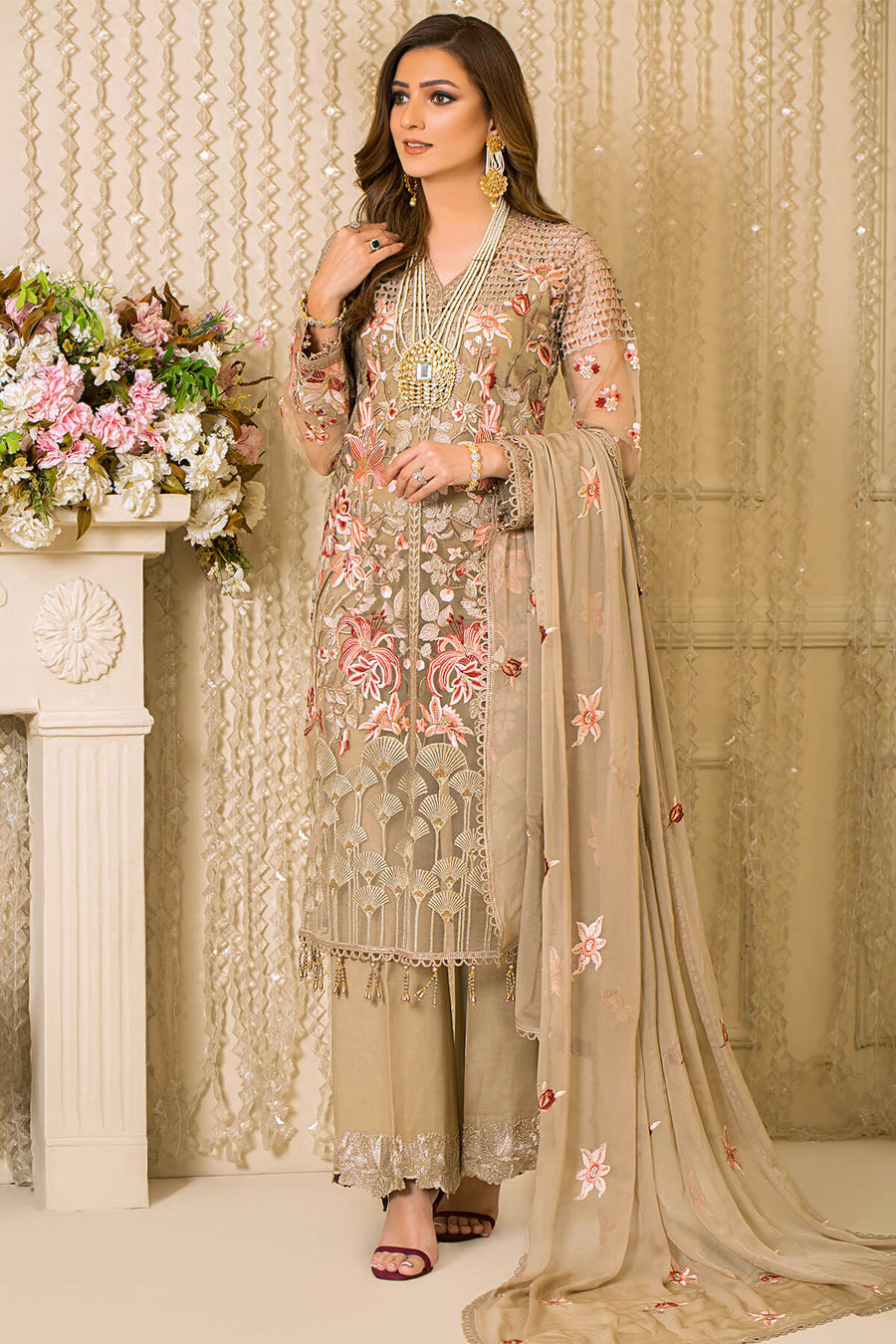 Imrozia Premium Vive La Fete Unstitched Formal 3Pc Suit L-258 ETHEREAL