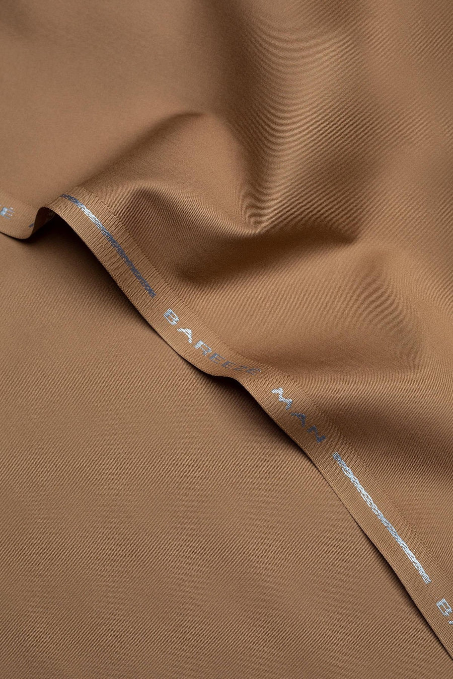 Bareeze Man Egyptian Cotton 2/1 Unstitched Fabric for Summer - L-Brown