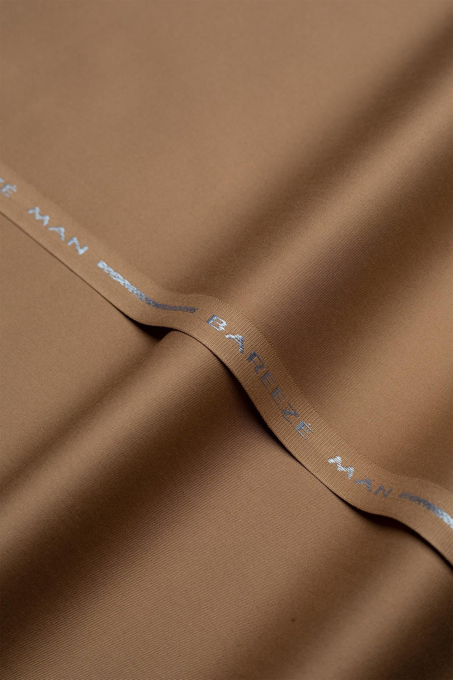 Bareeze Man Egyptian Cotton 2/1 Unstitched Fabric for Summer - L-Brown