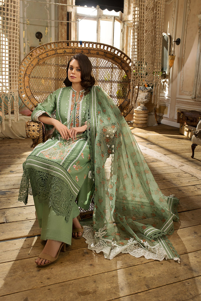 Sobia Nazir Luxury Lawn Unstitched Embroidered 3 Piece Suit L23-10A
