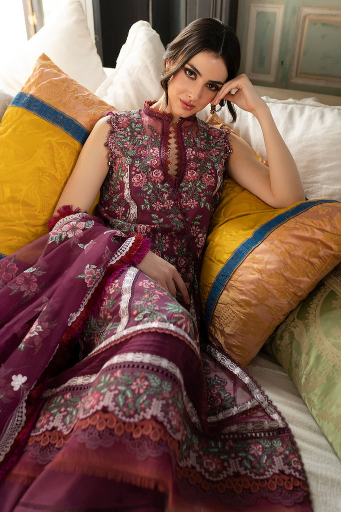 Sobia Nazir Luxury Lawn Unstitched Embroidered 3 Piece Suit L23-14B