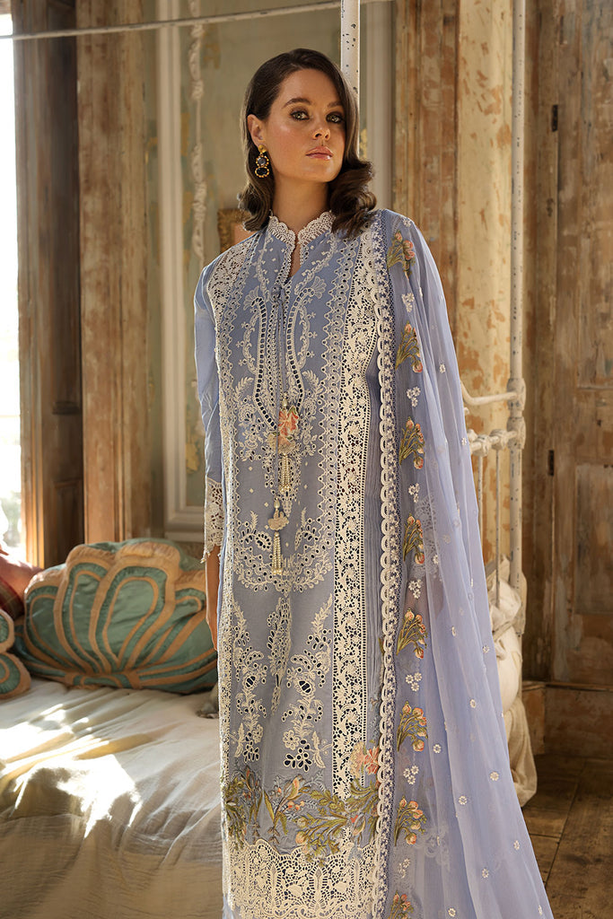 Sobia Nazir Luxury Lawn Unstitched Embroidered 3 Piece Suit L23-01B
