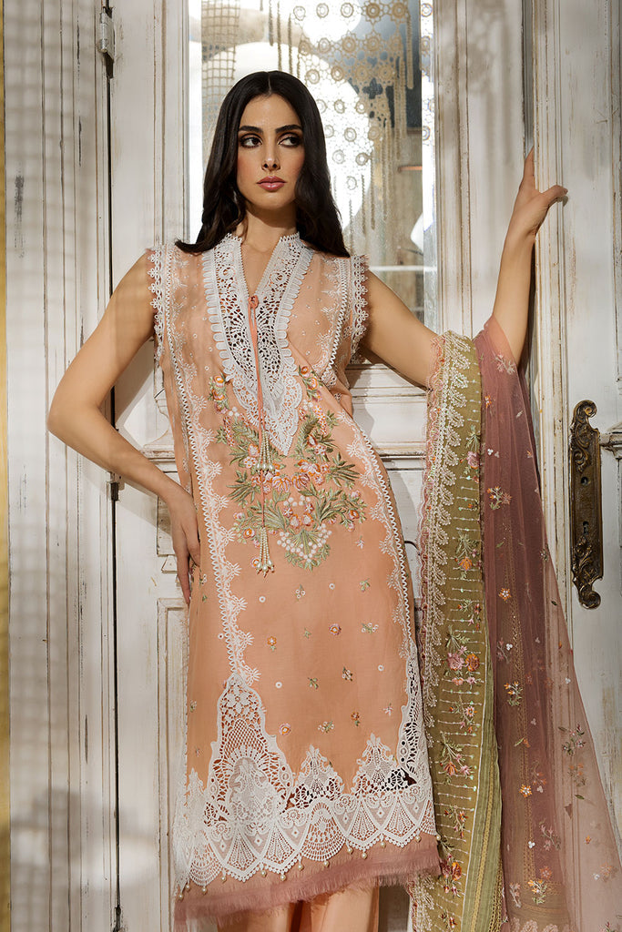Sobia Nazir Luxury Lawn Unstitched Embroidered 3 Piece Suit L23-02A