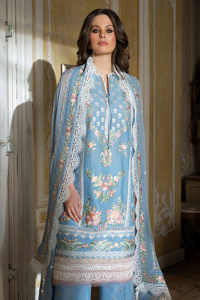 Sobia Nazir Luxury Lawn Unstitched Embroidered 3 Piece Suit L23-03A