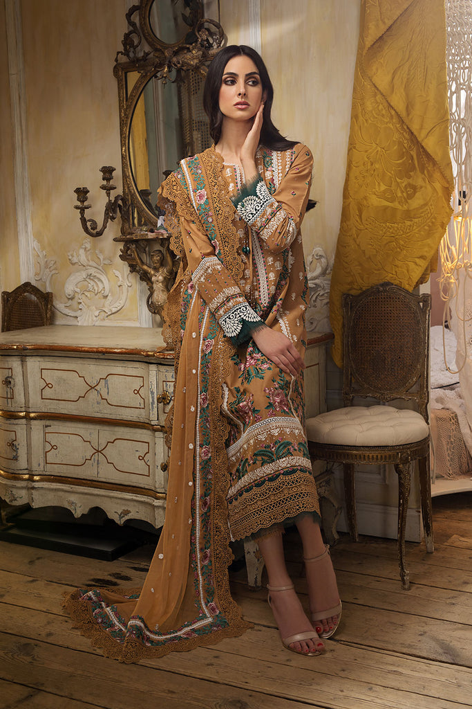 Sobia Nazir Luxury Lawn Unstitched Embroidered 3 Piece Suit L23-03B