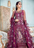 Afrozeh La Fuchsia Luxury Chiffon Unstitched 3 Piece Suit D-05 Lady Grace - FaisalFabrics.pk