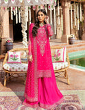 SIFA Crinkle Chiffon Unstitched Embroidered 3Pc Suit - LAILA