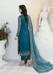 Akbar Aslam Sylvia Luxury Formal Unstitched Organza Suit - LARA