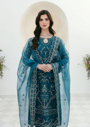 Akbar Aslam Sylvia Luxury Formal Unstitched Organza Suit - LARA
