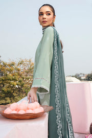 Cross Stitch Mahiri Embroidered Lawn Unstitched 3Pc Suit - LAUREL SAGE