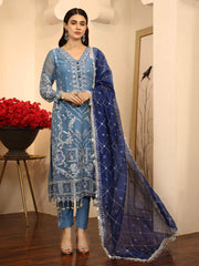 Emaan Adeel La-Festa Premium Chiffon Unstitched 3 Piece Suit LE-03 - FaisalFabrics.pk