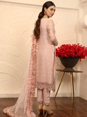 Emaan Adeel La-Festa Premium Chiffon Unstitched 3 Piece Suit LE-04 - FaisalFabrics.pk