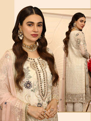 Emaan Adeel La-Festa Premium Chiffon Unstitched 3 Piece Suit LE-05 - FaisalFabrics.pk