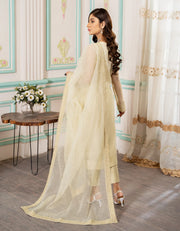 SIFA Luxury Embroidered Pret Suit - LEMONADE