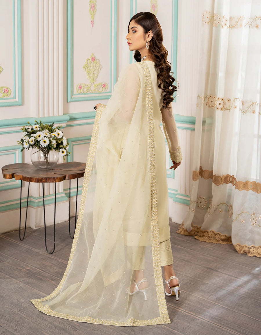 SIFA Luxury Embroidered Pret Suit - LEMONADE