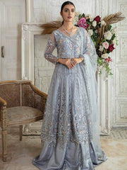 Emaan Adeel La Festa Luxury Formal Chiffon Unstitched 3Pc Suit LF-01 - FaisalFabrics.pk
