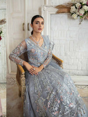 Emaan Adeel La Festa Luxury Formal Chiffon Unstitched 3Pc Suit LF-01 - FaisalFabrics.pk