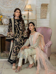 Emaan Adeel La Festa Luxury Formal Chiffon Unstitched 3Pc Suit LF-02 - FaisalFabrics.pk