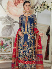 Emaan Adeel La Festa Luxury Formal Chiffon Unstitched 3Pc Suit LF-04 - FaisalFabrics.pk